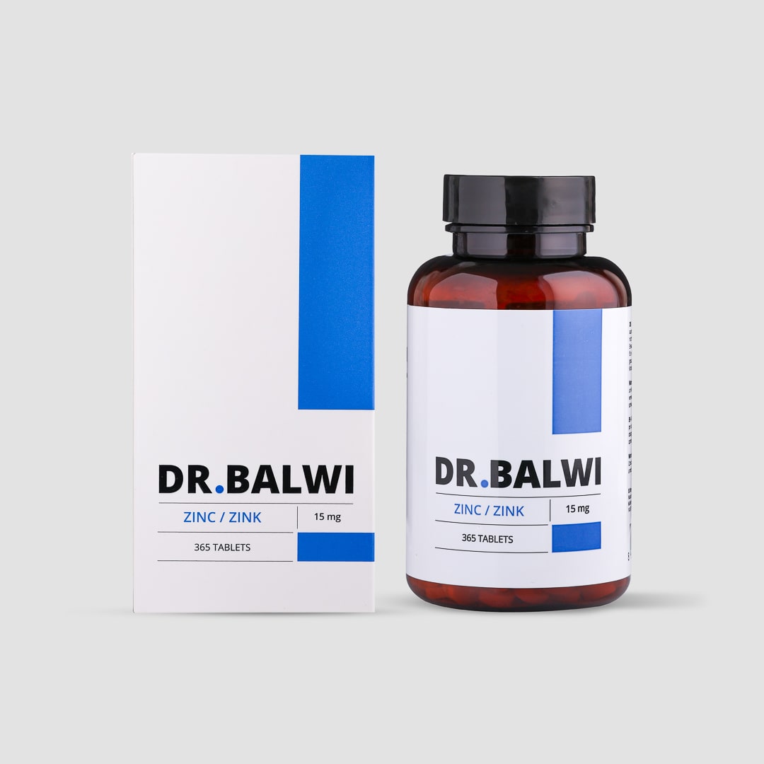 400 comprimidos de zinc - 25 mg zinc/comprimido Dr. Balwi