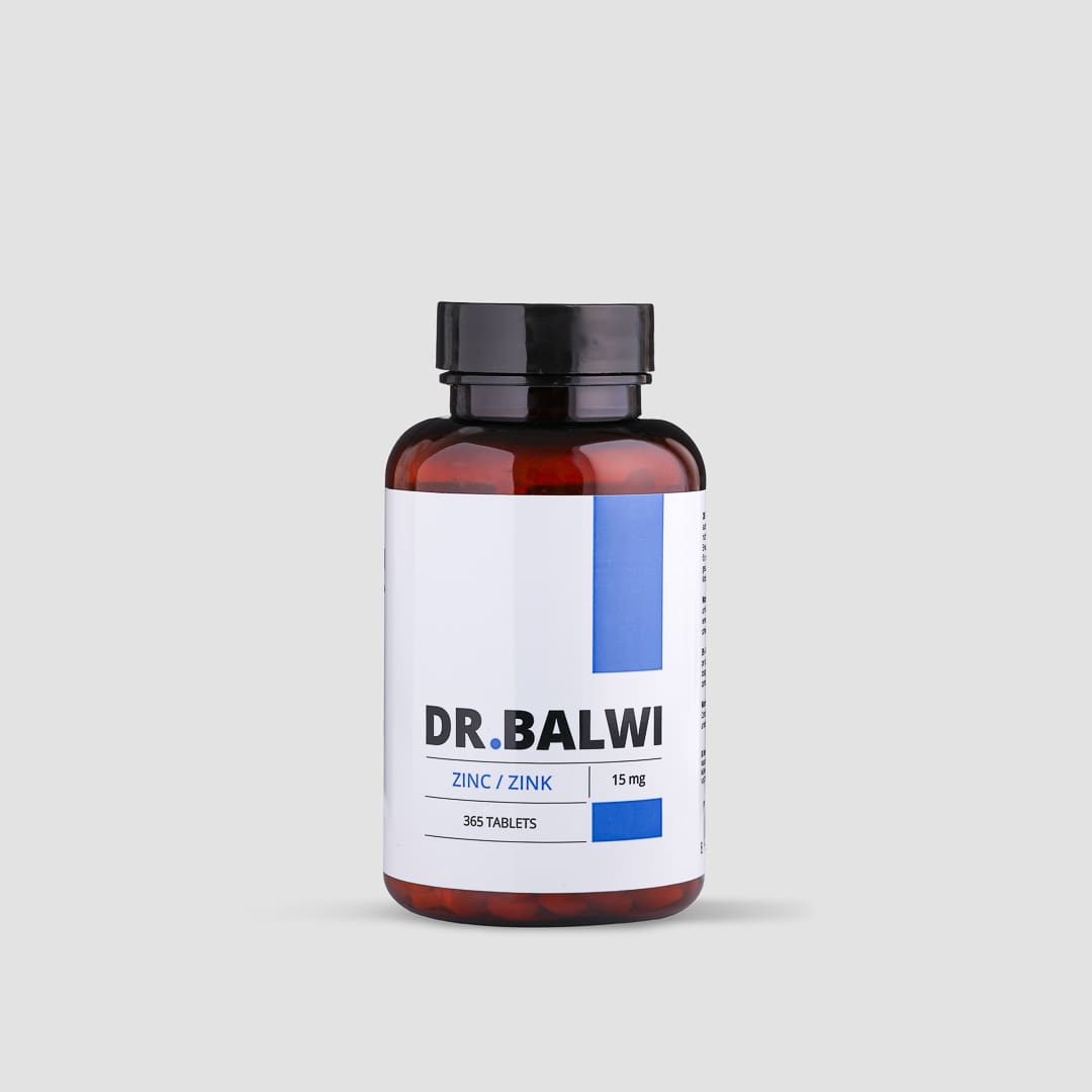 400 comprimidos de zinc - 25 mg zinc/comprimido Dr. Balwi